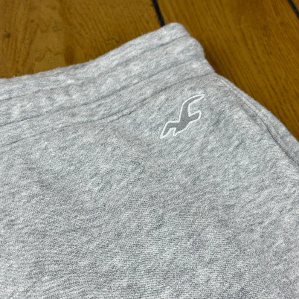 Hollister California Mens XL Grey Heather Jogger Sweatpants Drawstring Fleece